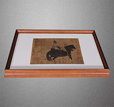 阿拉善盟书画装裱配框服务案例